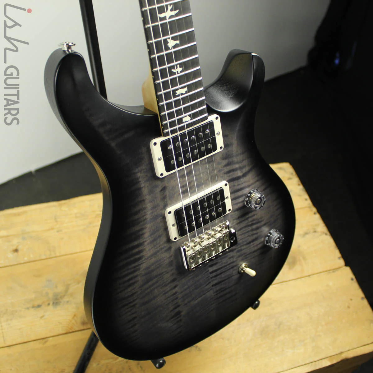 2019 Paul Reed Smith PRS CE 24 Custom Grey Black Smokewrap Satin - Image 6