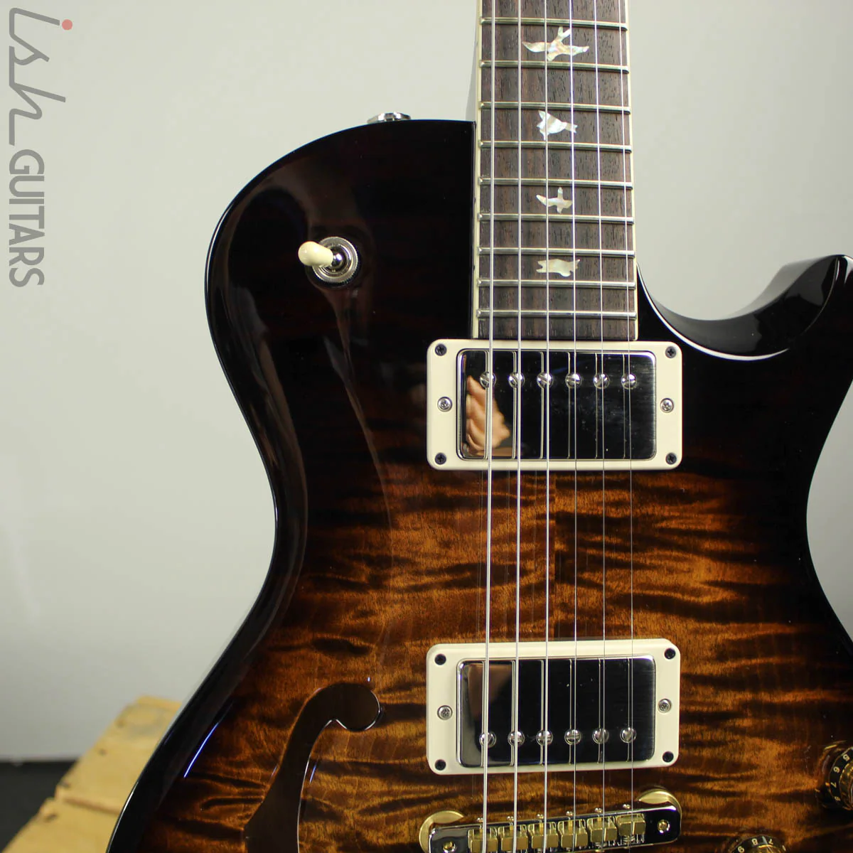 2019 Paul Reed Smith PRS McCarty 594 Singlecut Semi-hollow Limited Black Gold Burst - Image 4