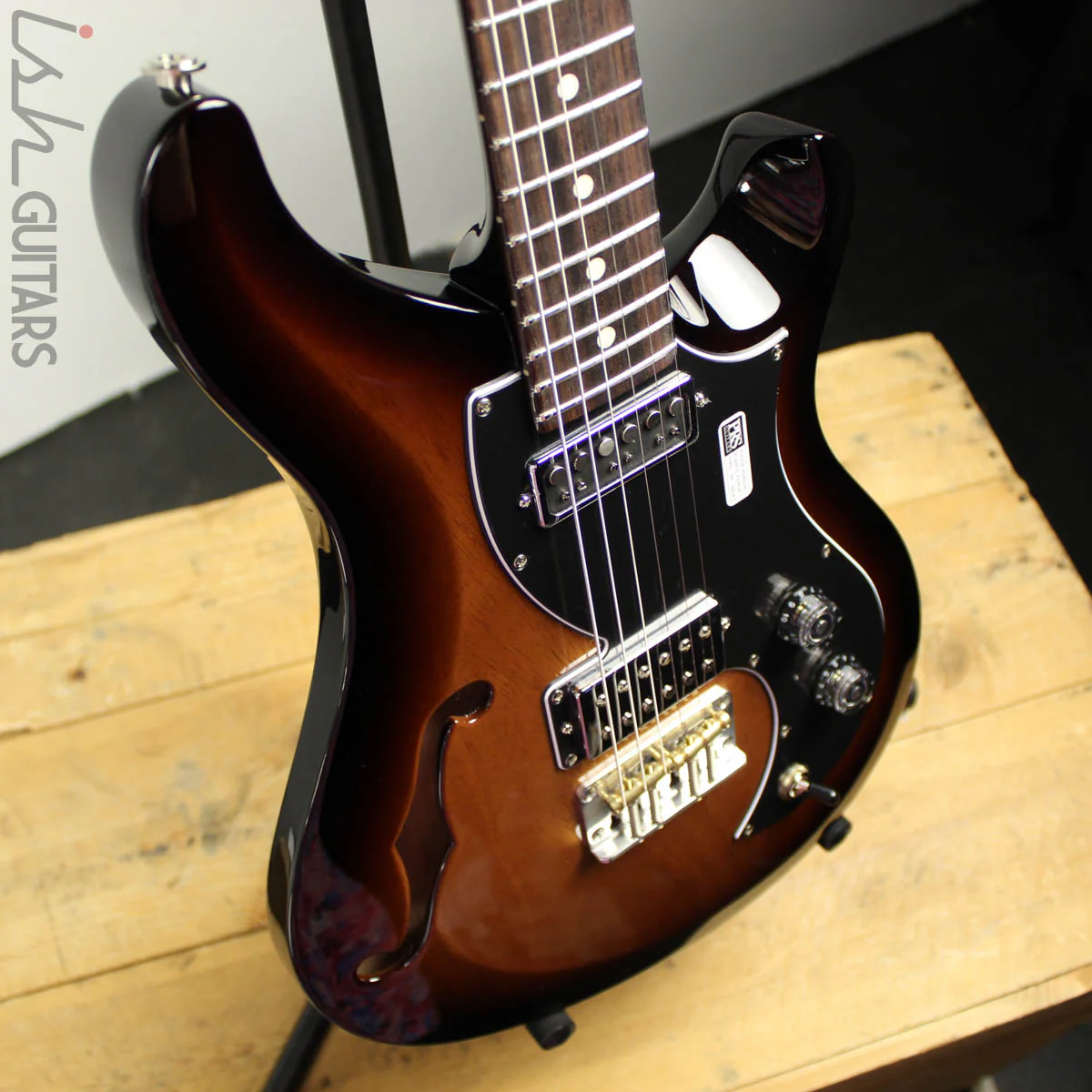 2019 Paul Reed Smith PRS S2 Vela Semi Hollow Tobacco Sunburst - Image 7