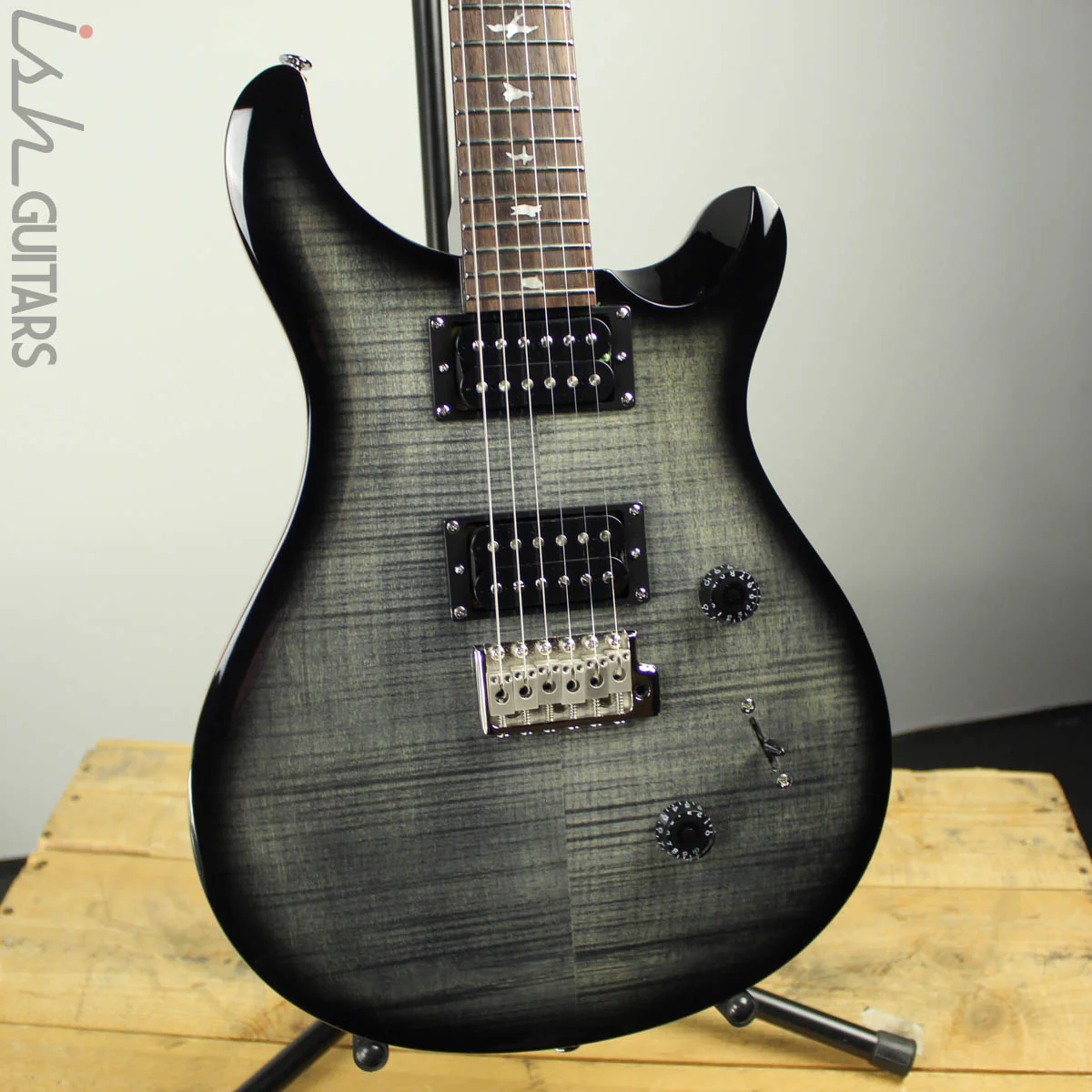 PRS SE Custom 24 Charcoal Burst w/ Blemish