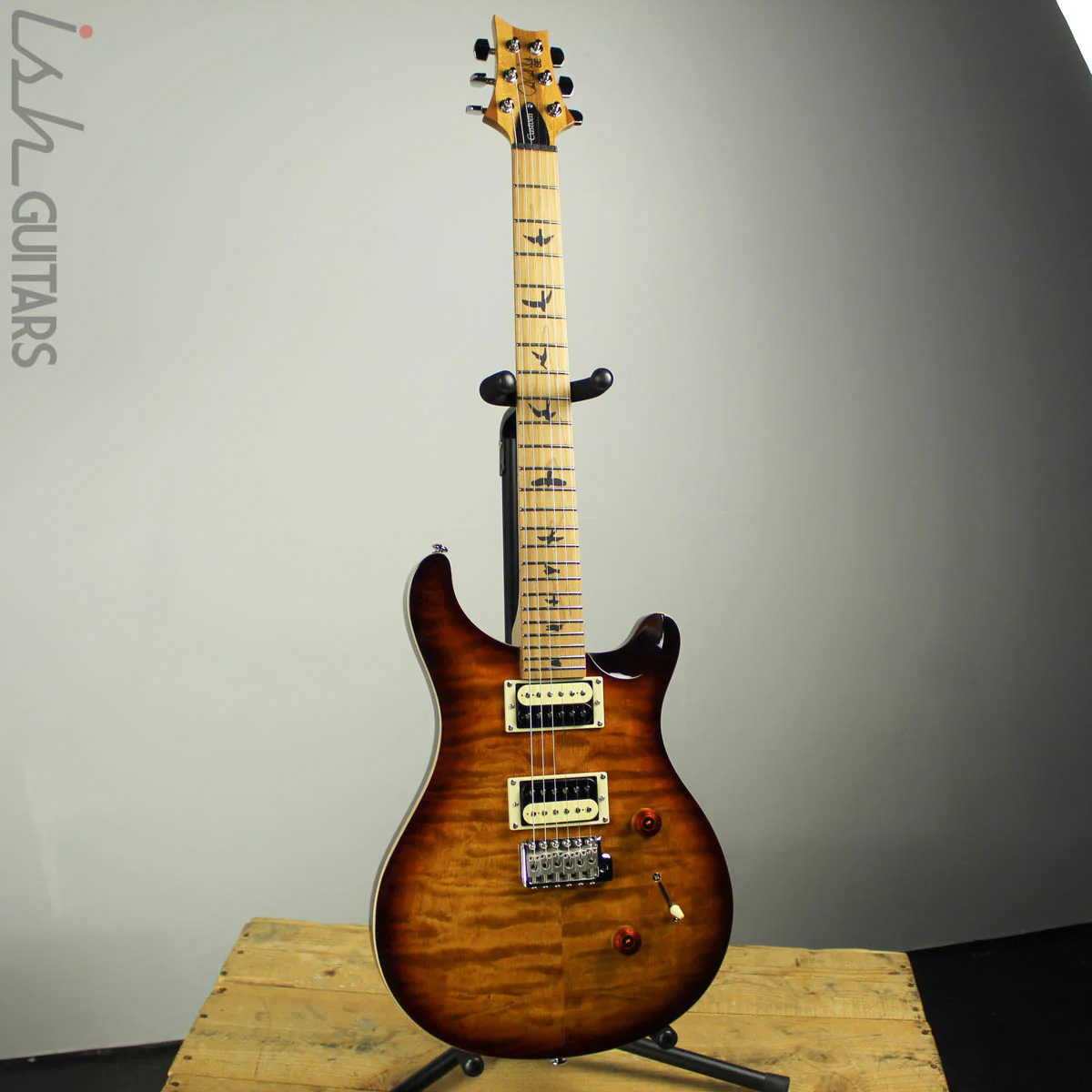 2019 Paul Reed Smith PRS SE Custom 24 Roasted Maple Limited Tobacco Sunburst - Image 2
