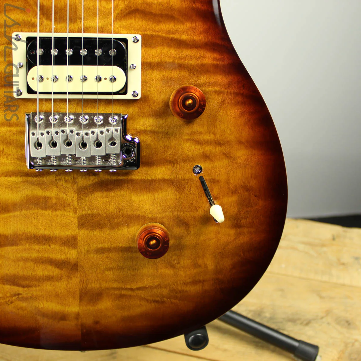 2019 Paul Reed Smith PRS SE Custom 24 Roasted Maple Limited Tobacco Sunburst - Image 3