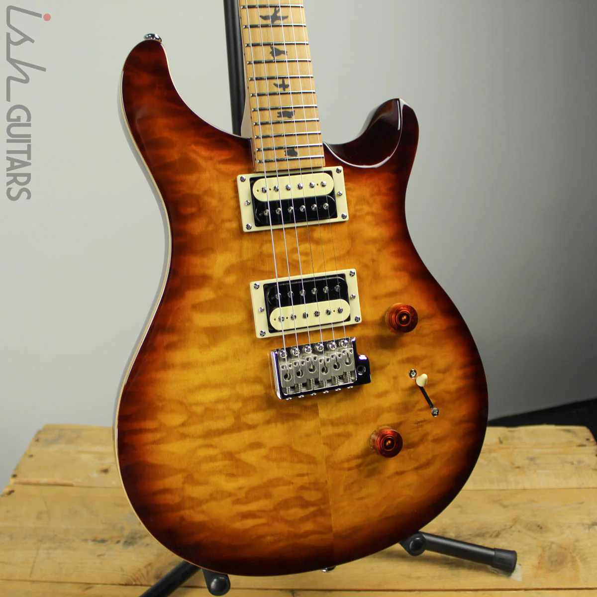 2019 Paul Reed Smith PRS SE Custom 24 Roasted Maple Limited Tobacco Sunburst