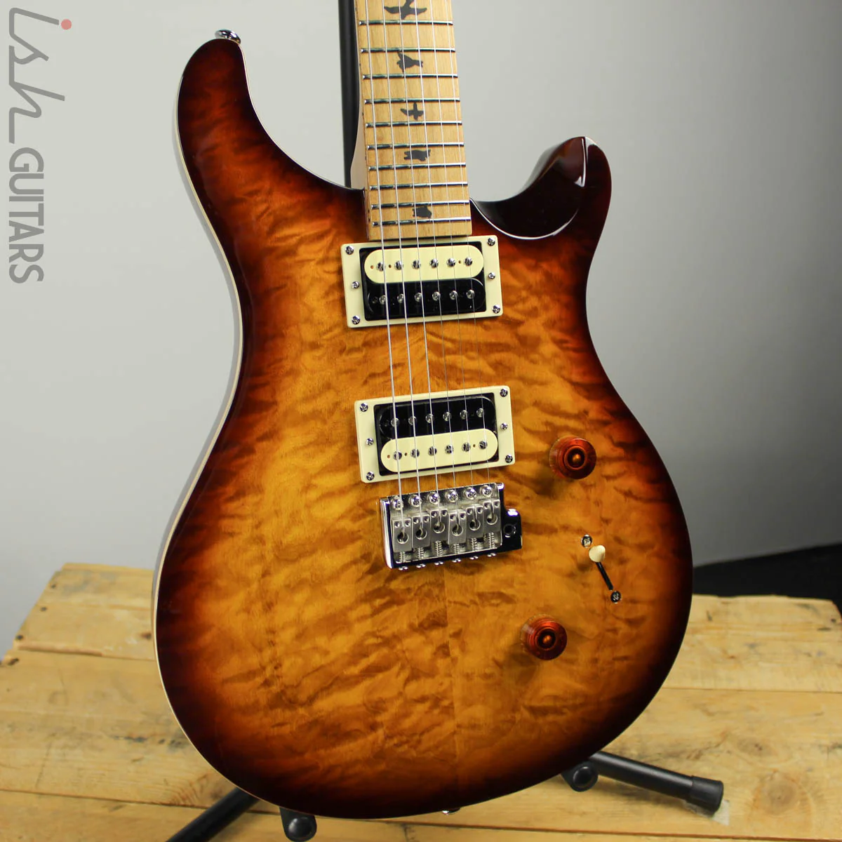 2019 Paul Reed Smith PRS SE Custom 24 Roasted Maple Limited Tobacco Sunburst
