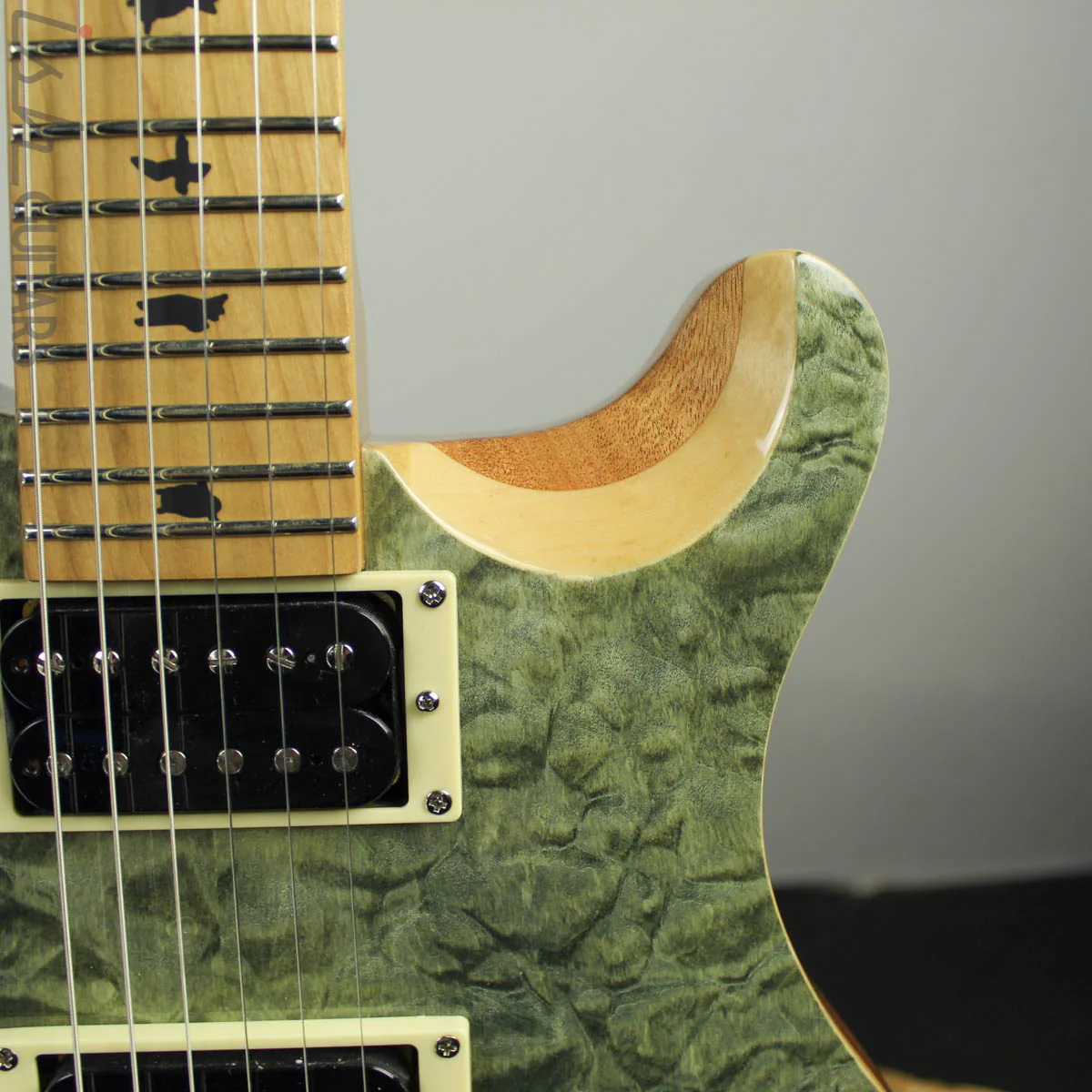 2019 Paul Reed Smith PRS SE Custom 24 Roasted Maple Limited Trampas Green - Image 5