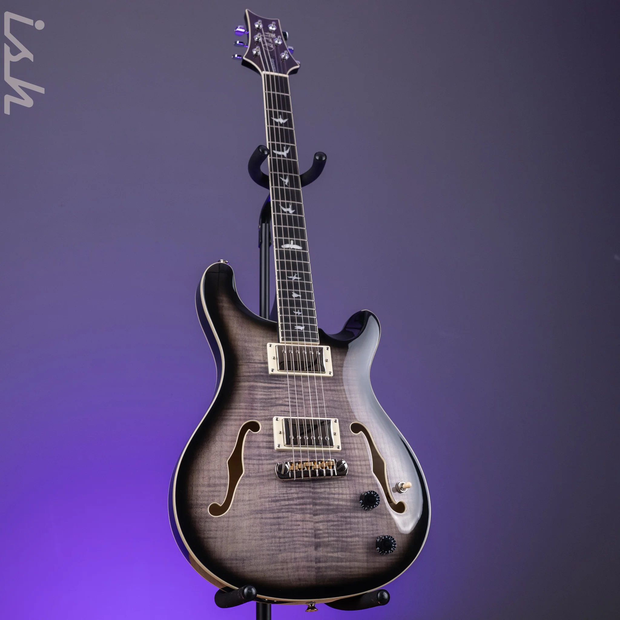 2019 Paul Reed Smith PRS SE Hollowbody II Charcoal Burst - Image 2