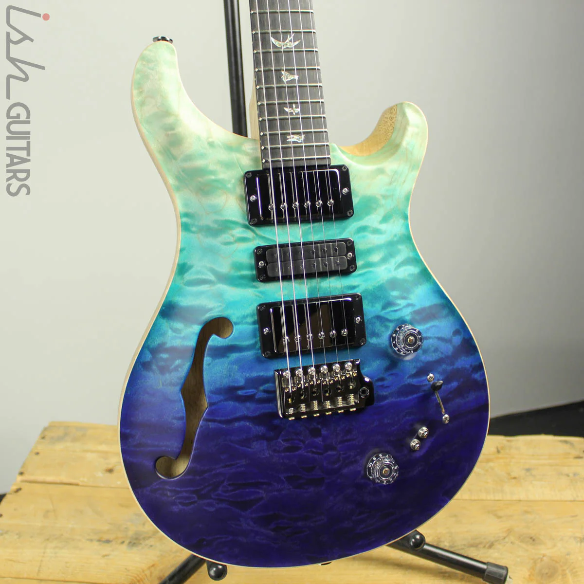 2019 Paul Reed Smith PRS Wood Library Special 22 Blue Fade