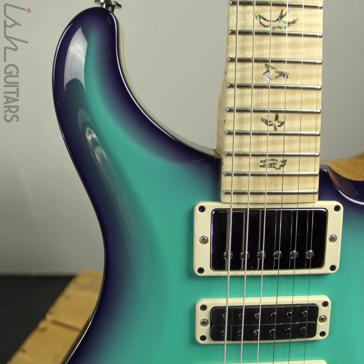 2019 Paul Reed Smith PRS Wood Library Special 22 Semi-Hollow Opaque Ocean Burst - Image 4