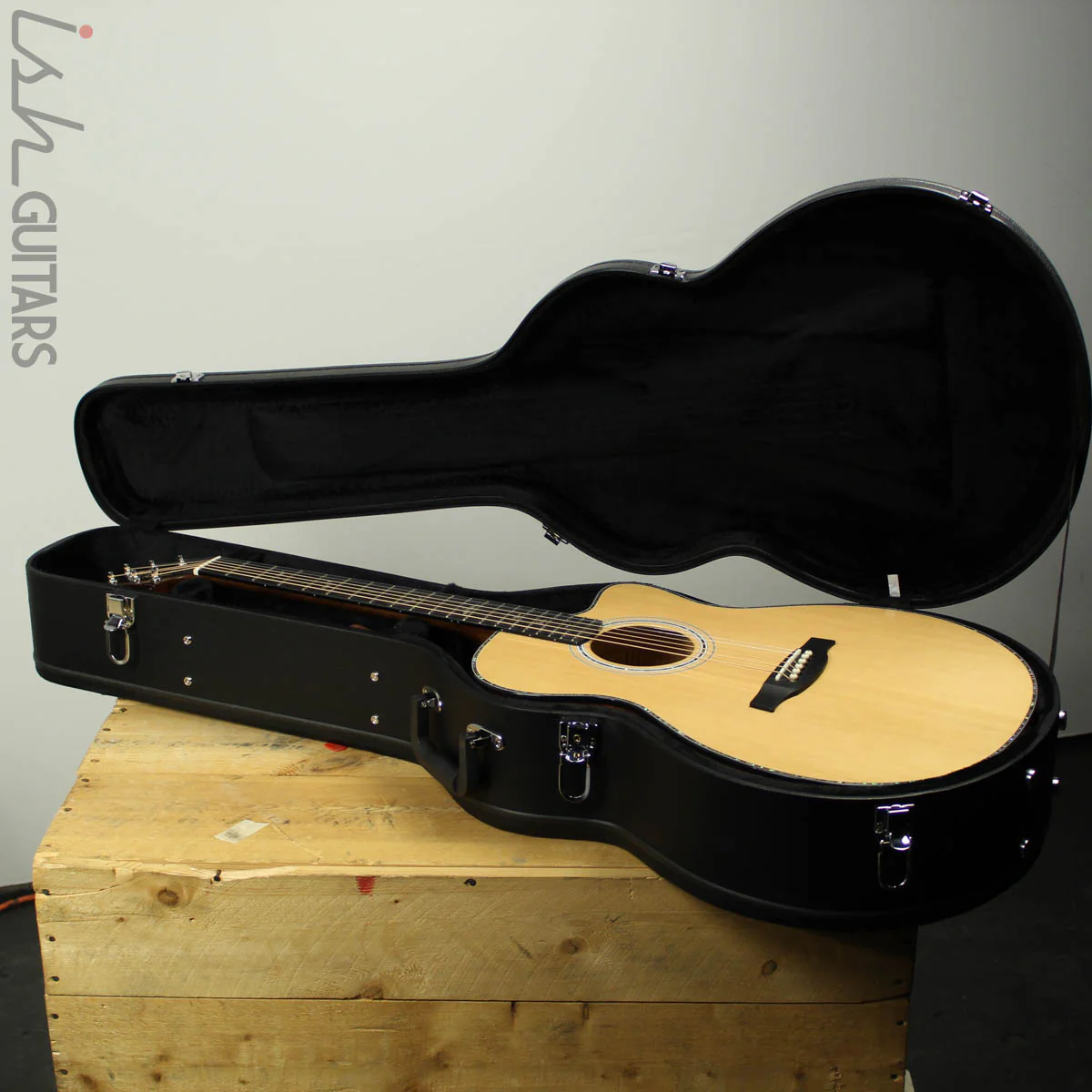 2019 PRS SE A55E Angelus Black Gold Burst Acoustic Electric - Image 13