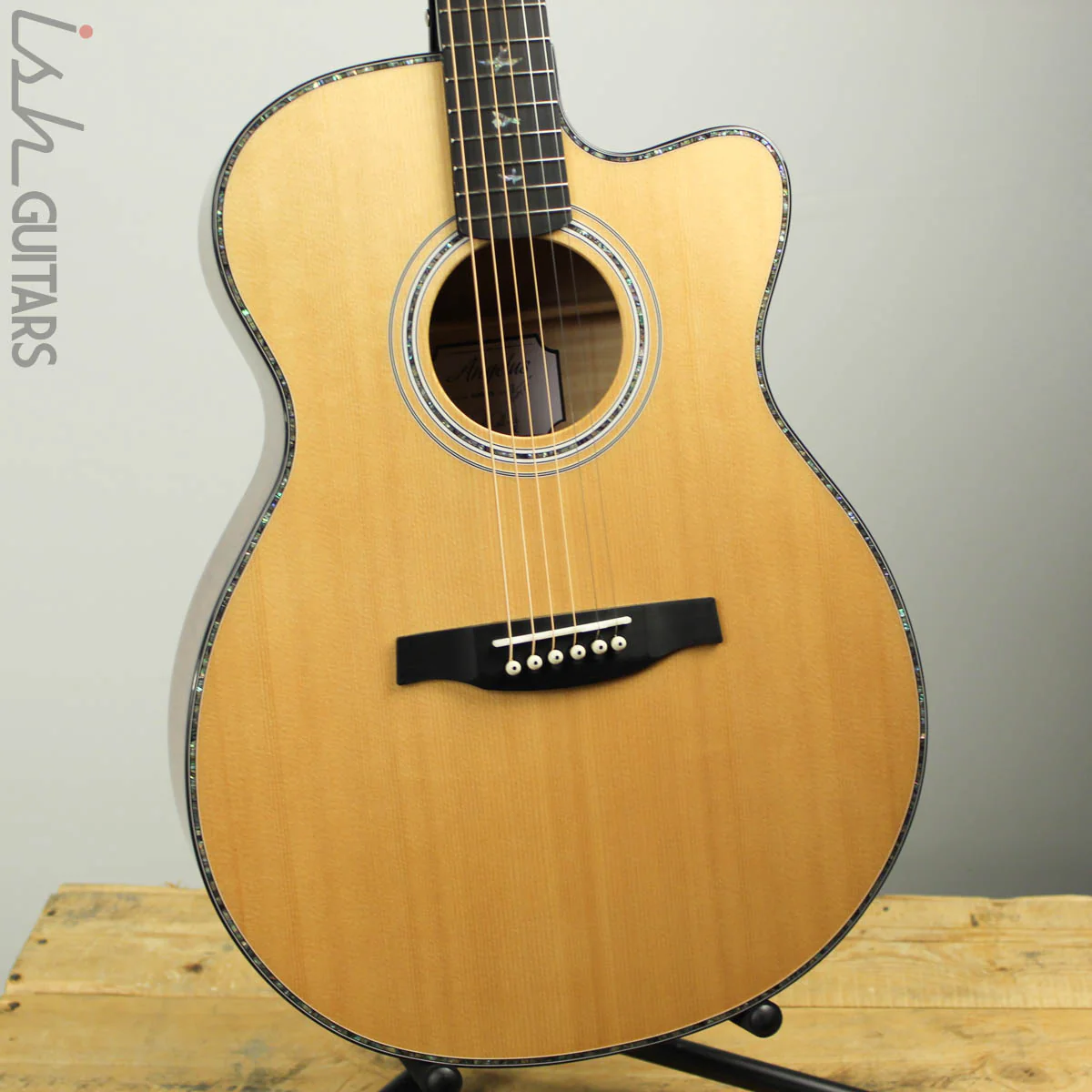 2019 PRS SE A55E Angelus Black Gold Burst Acoustic Electric - Image 2