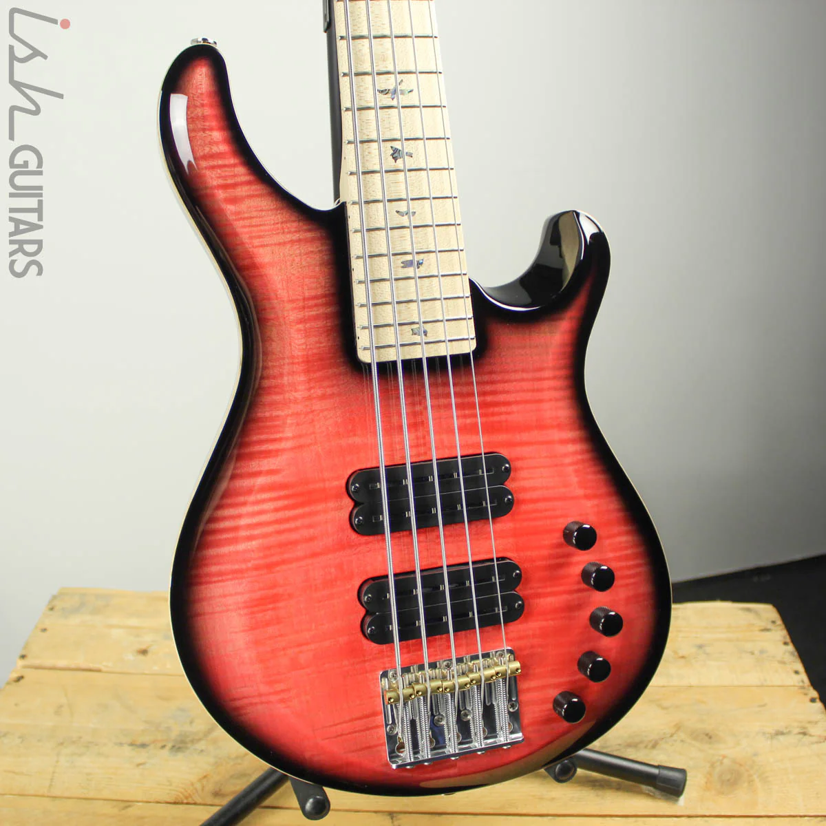 2019 PRS Gary Grainger 5-String Bass Salmon Smokeburst Maple Fretboard