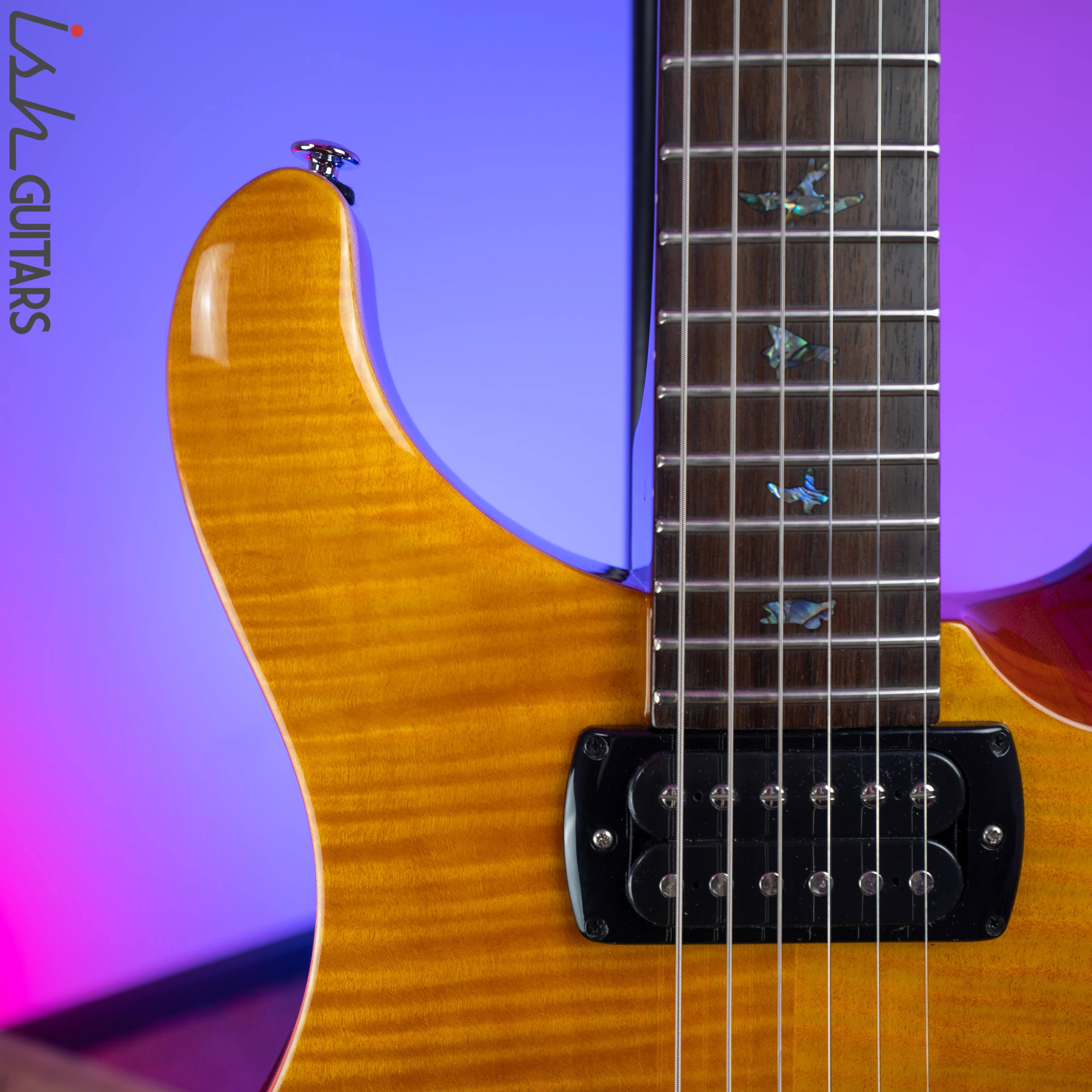 2019 PRS Paul Reed Smith SE Paul's Guitar Amber - Image 3