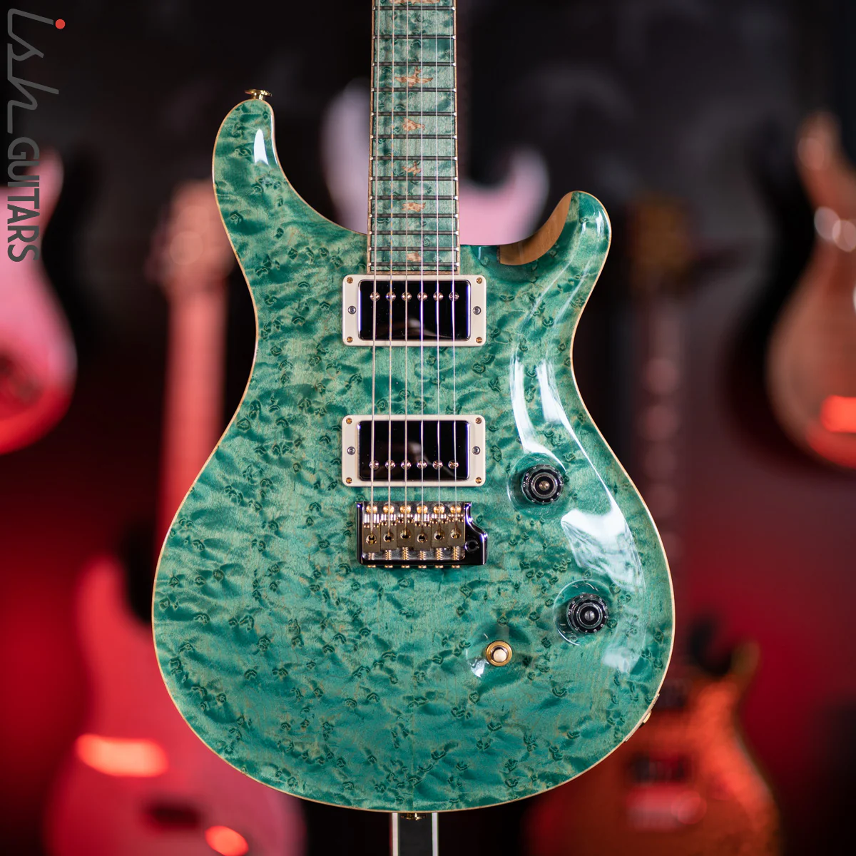 2019 PRS Private Stock Custom 24 Birdseye Maple Bahamian Blue