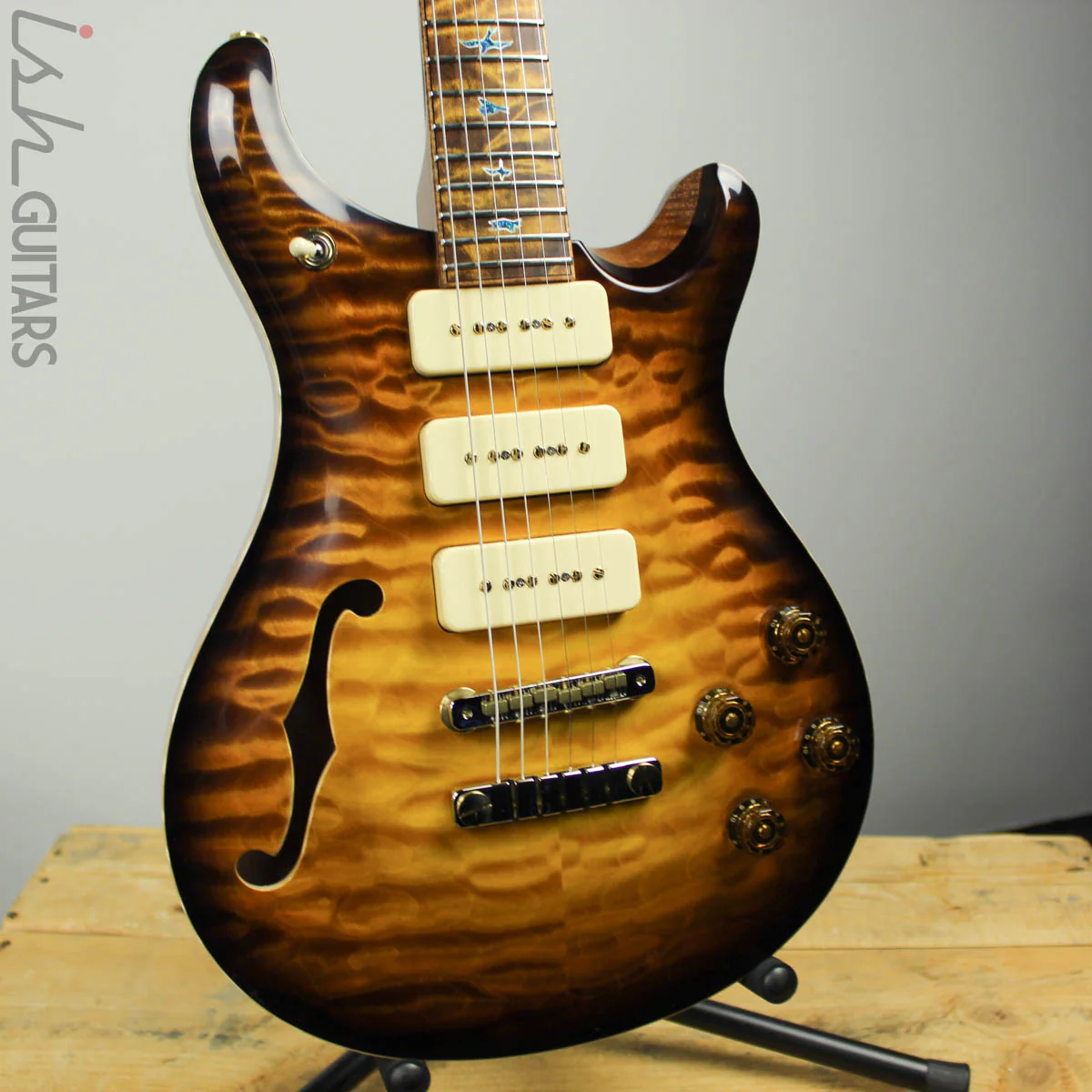 2019 PRS Private Stock McCarty 594 Semi-Hollow P90 McCarty Glow Smoked Burst