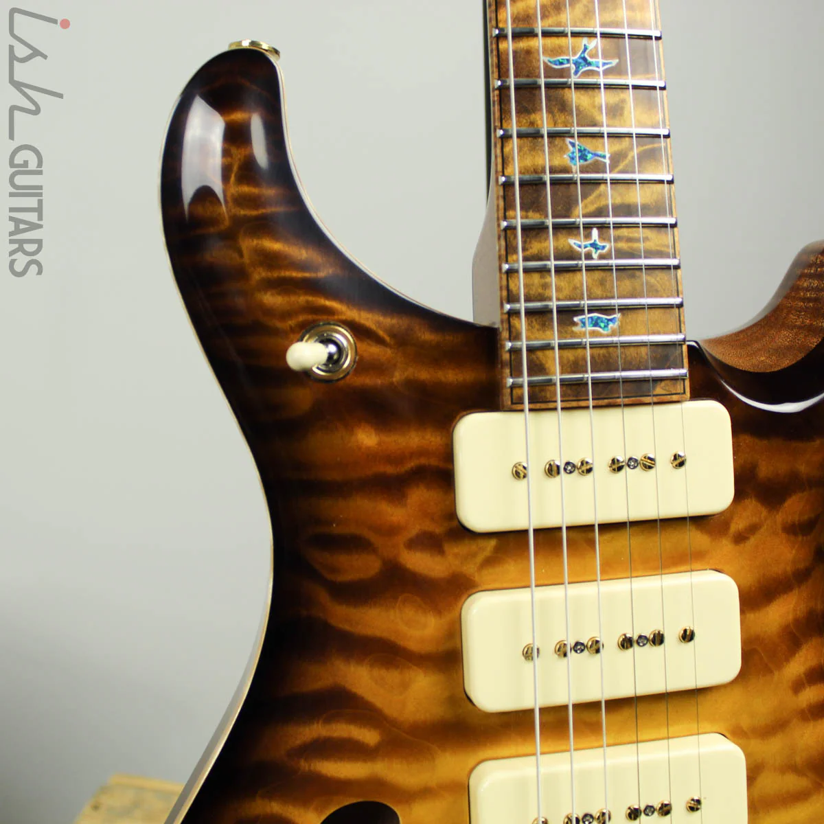 2019 PRS Private Stock McCarty 594 Semi-Hollow P90 McCarty Glow Smoked Burst - Image 5