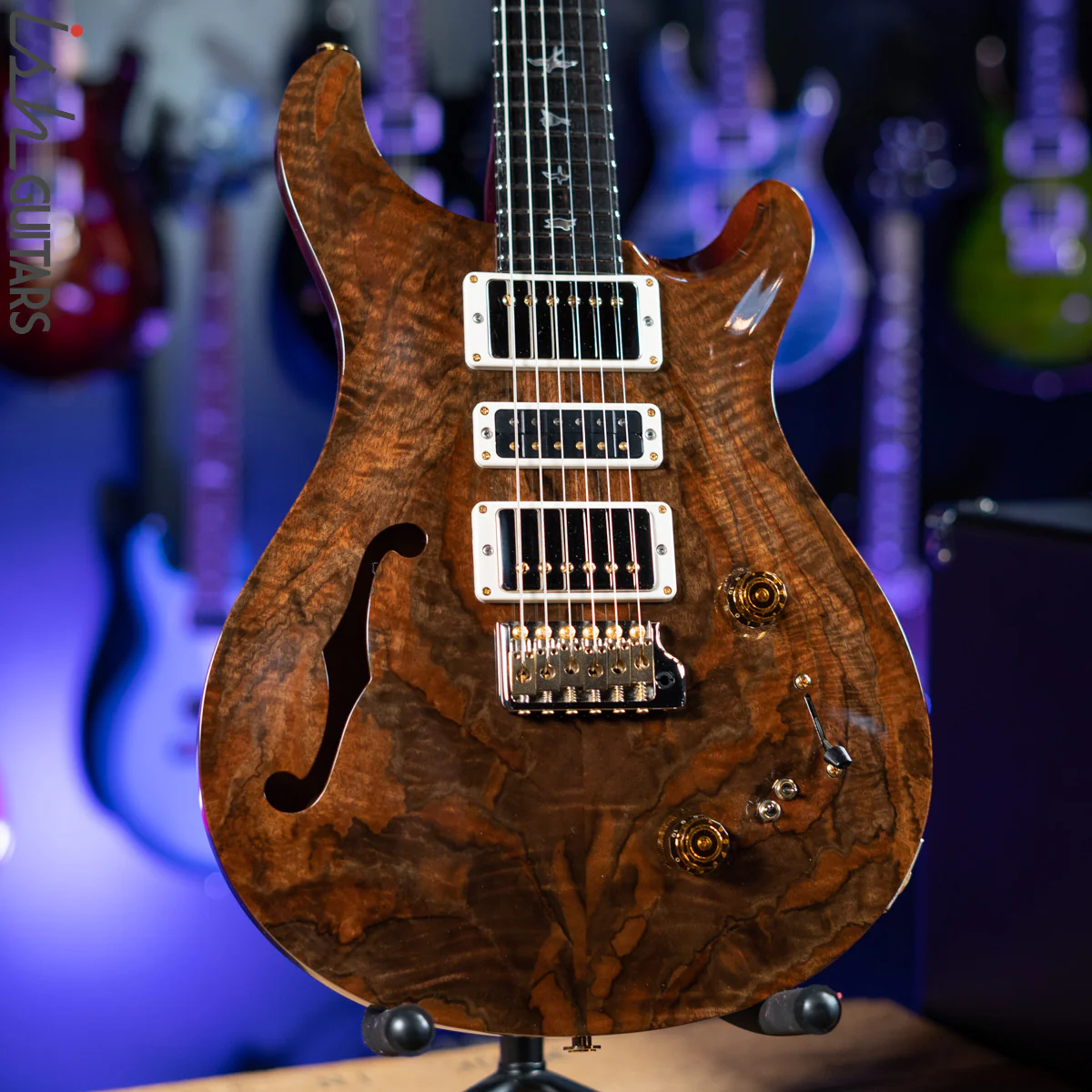2019 PRS Private Stock Special Semi-Hollow Natural Walnut