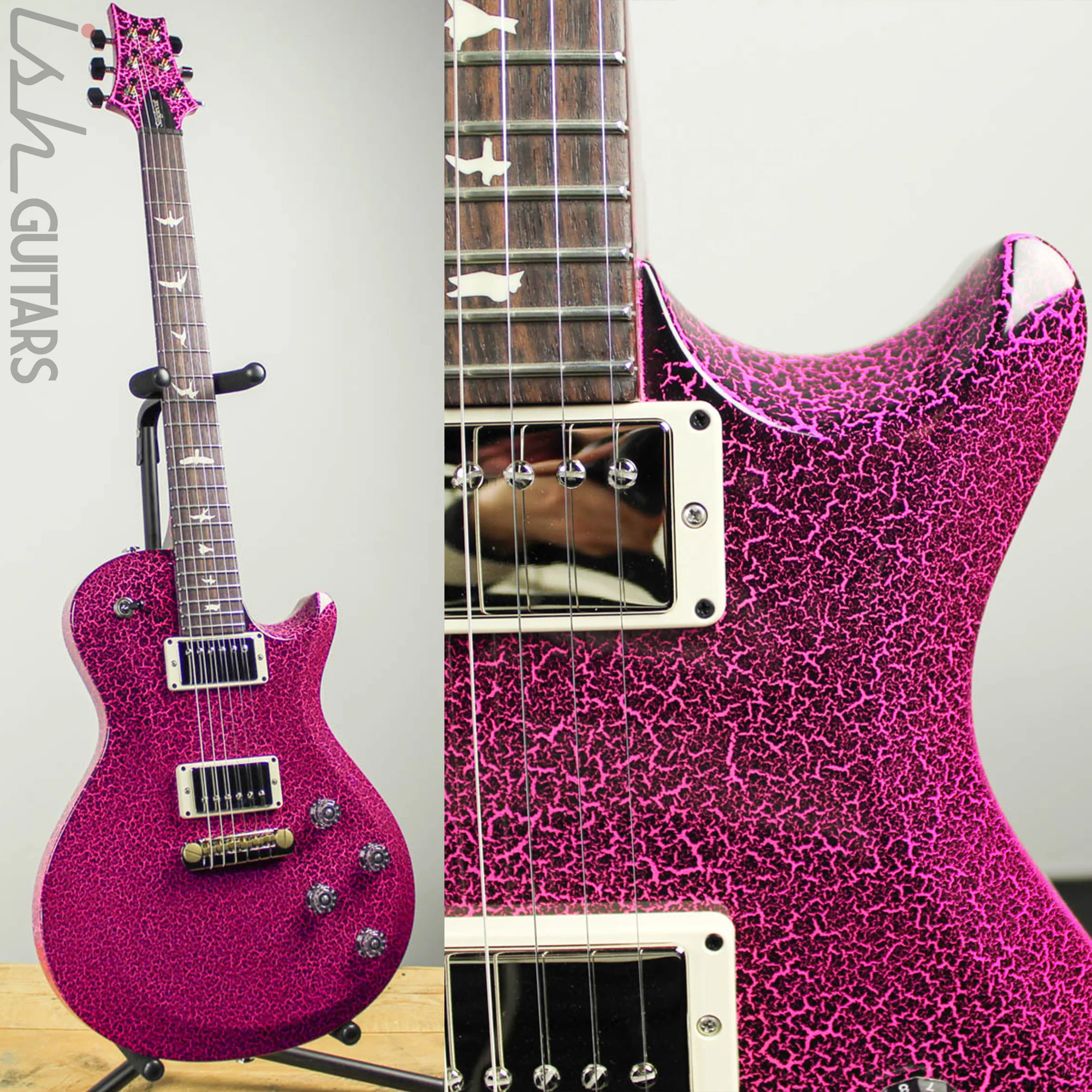 2019 PRS S2 Singlecut Pink Crackle