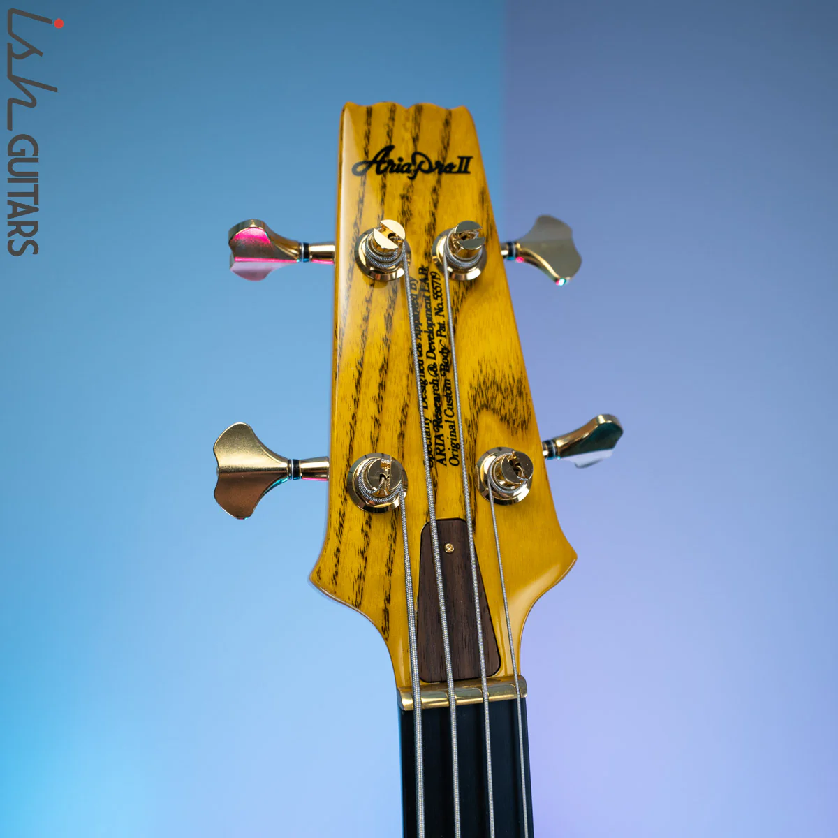 2020 Aria Pro II SB-1000B Reissue Bass Guitar Made in Japan Amber - Image 6