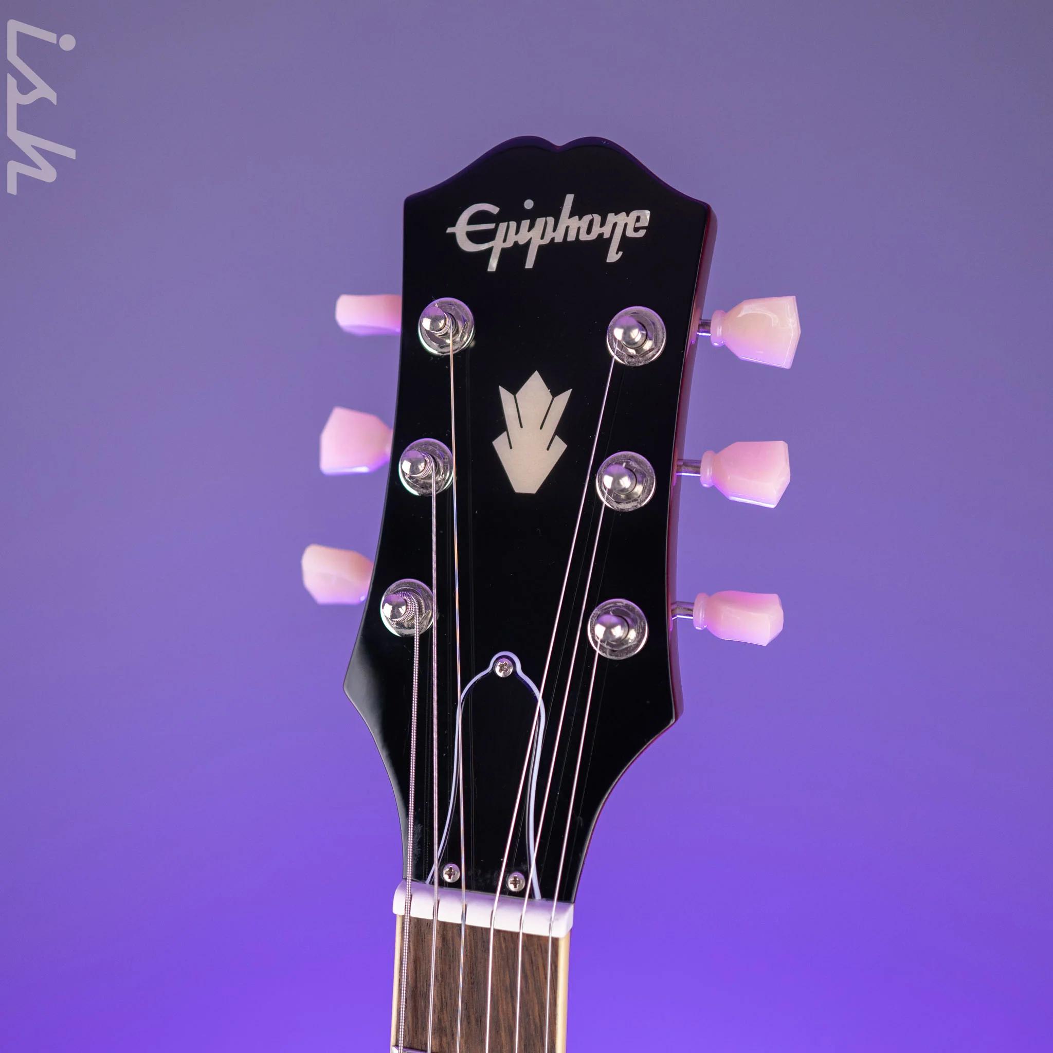 2020 Epiphone ES-335 Figured Semi-Hollow Raspberry Tea Burst - Image 8