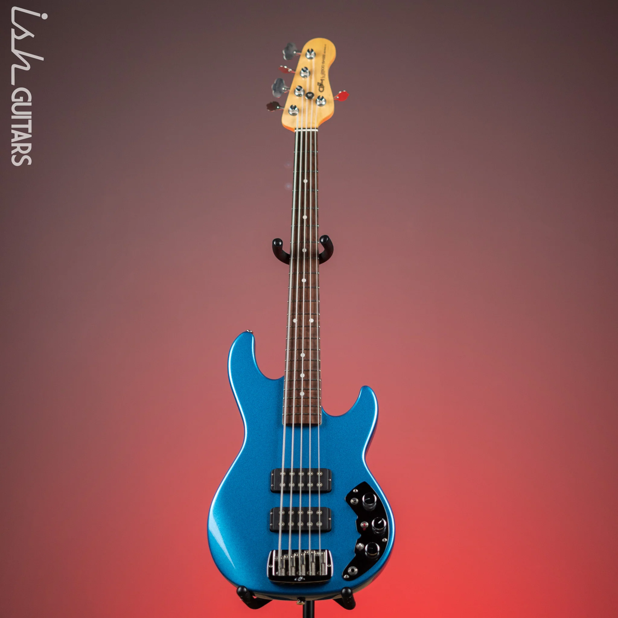2020 G&L CLF Research L-2500 Bass Guitar Series E Blue Flake - Image 2