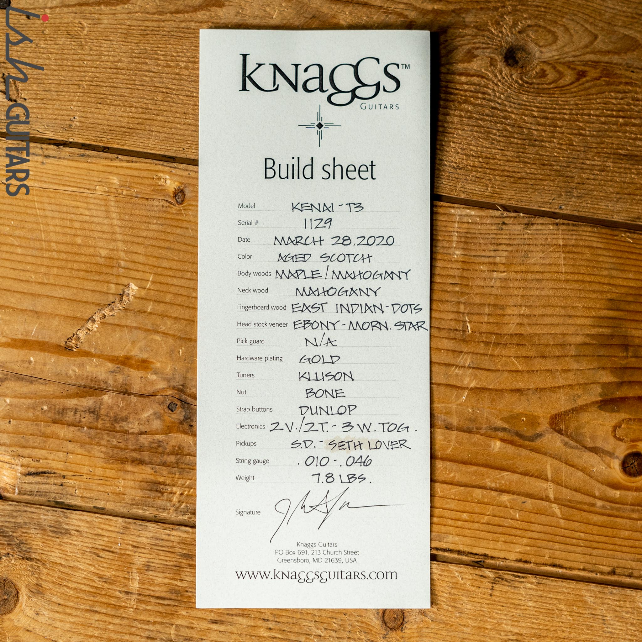 2020 Knaggs Kenai T3 Aged Scotch - Image 15