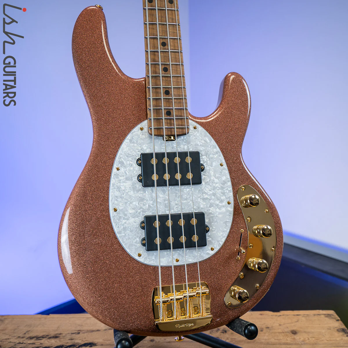 2020 Music Man Stingray HH BFR Pink Champagne Sparkle
