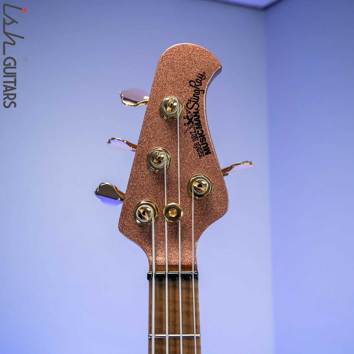 2020 Music Man Stingray HH BFR Pink Champagne Sparkle - Image 7
