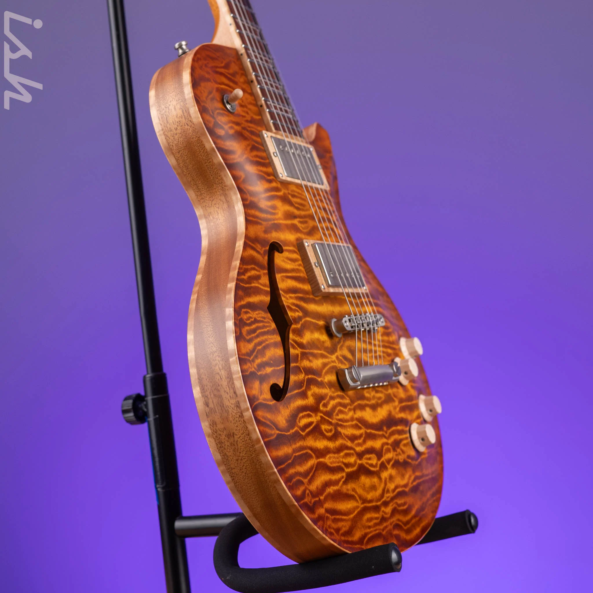 2020 Nik Huber Orca Custom Order Semi-Hollow D.S. Faded Sunburst - Image 2