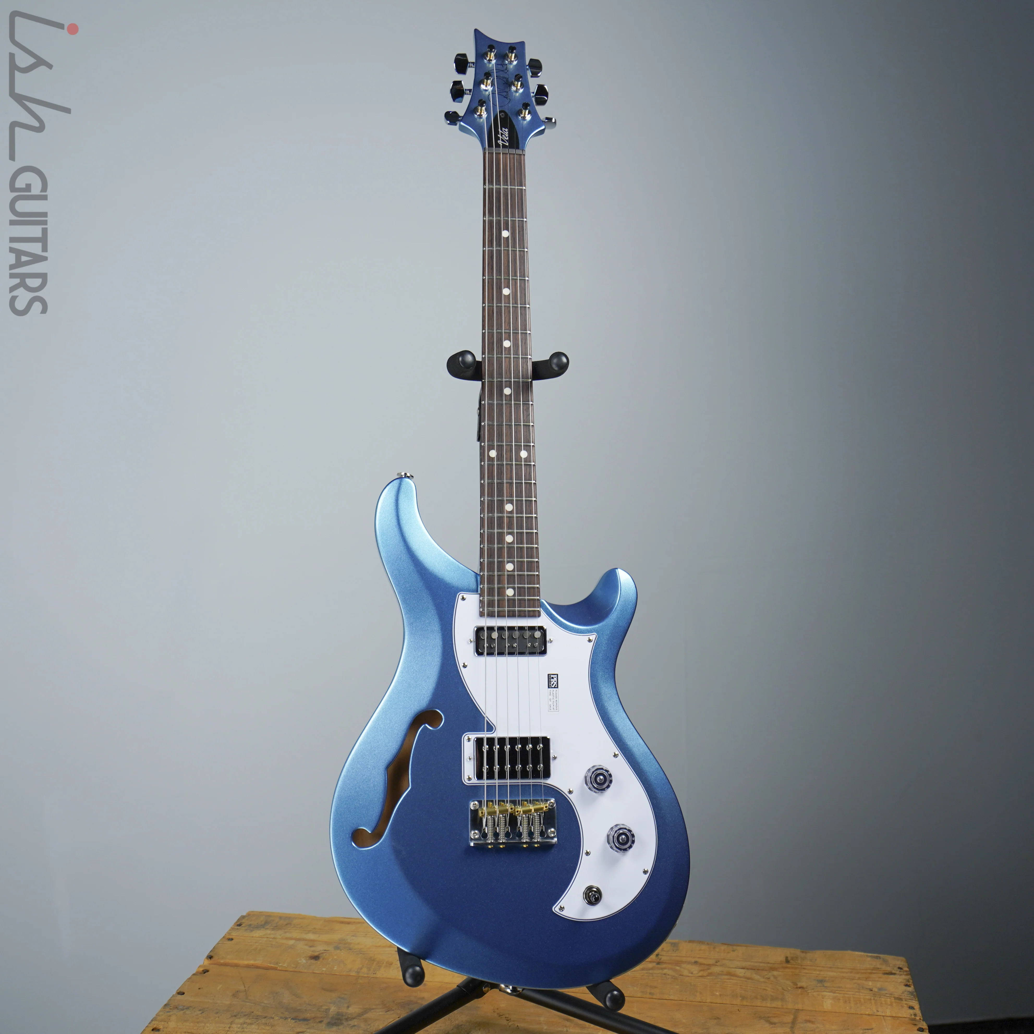 2020 Paul Reed Smith PRS S2 Vela Semi-Hollow Frost Blue Metallic - Image 2