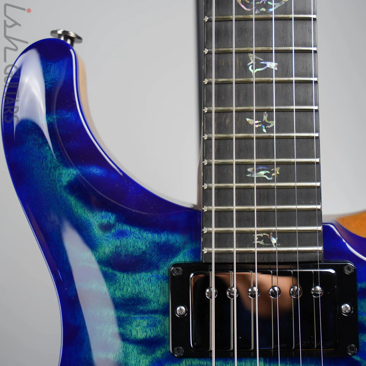 2020 Paul Reed Smith PRS Wood Library Custom 24 River Blue Blueburst Rosewood Neck - Image 3