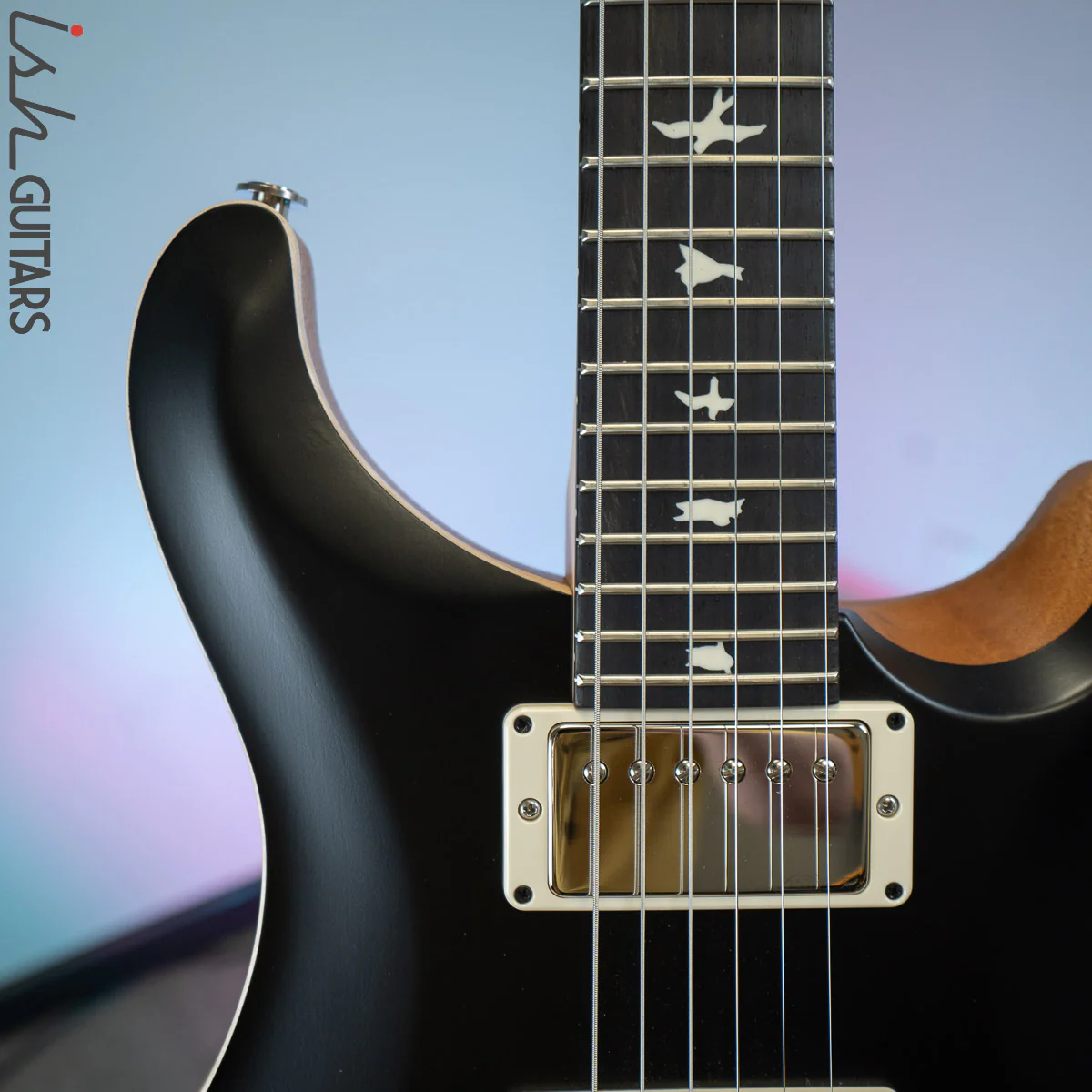 PRS CE 24 Satin Nitro 57/08 Ebony Fretboard Black - Image 3