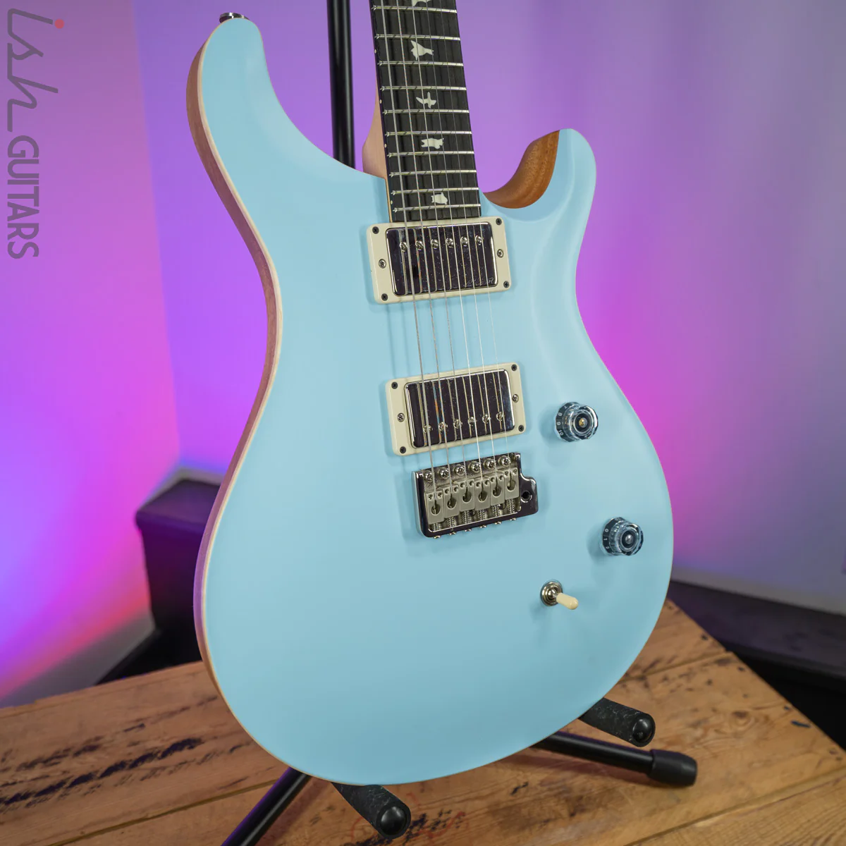 2020 PRS CE 24 Satin Nitro 57/08 Ebony Fretboard Powder Blue - Image 5