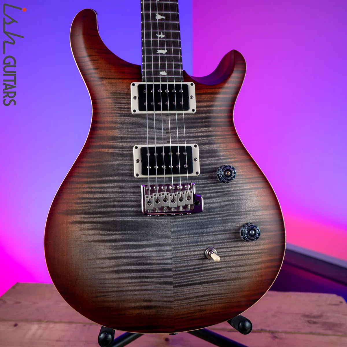 2020 PRS Paul Reed Smith CE 24 Charcoal Cherry Burst Satin