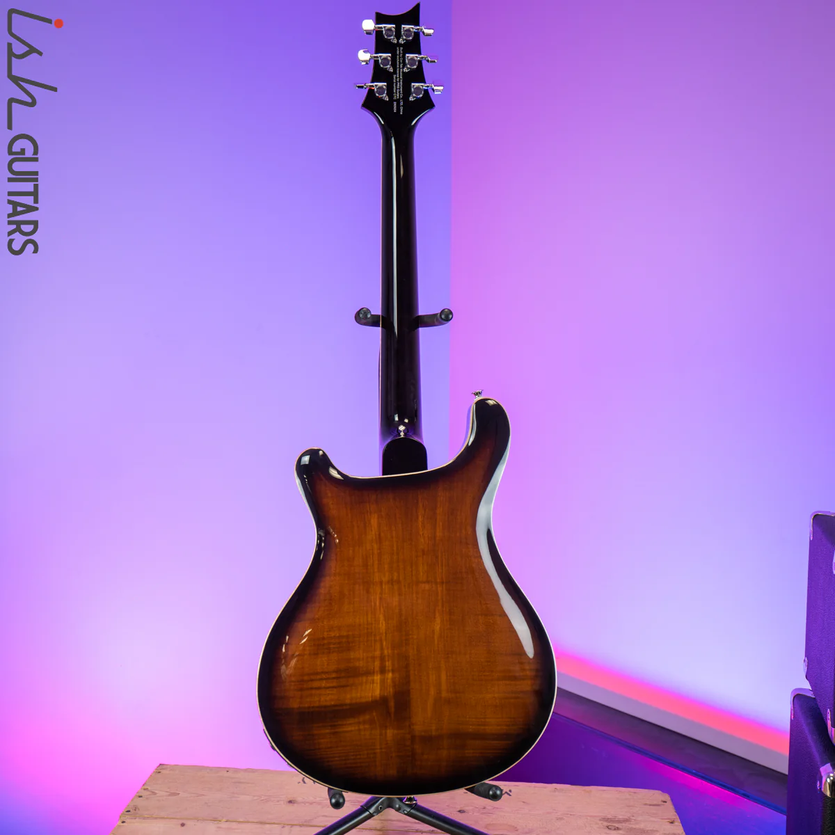2020 PRS Paul Reed Smith SE Hollowbody II Piezo Black Gold Burst - Image 7