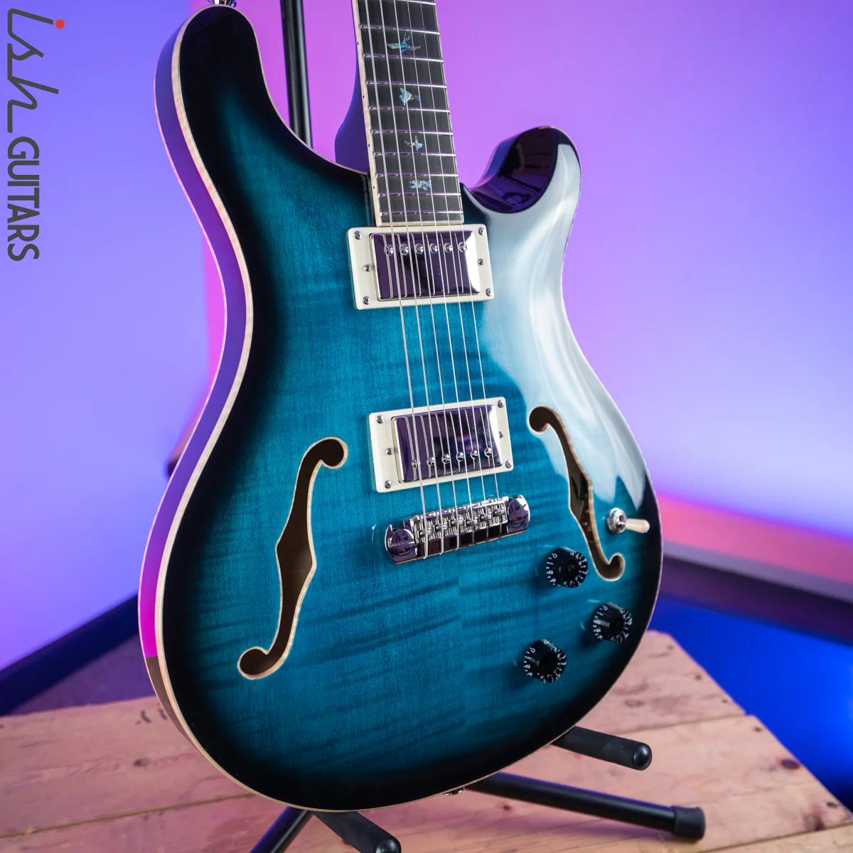 2020 PRS Paul Reed Smith SE Hollowbody II Piezo Peacock Blue - Image 5