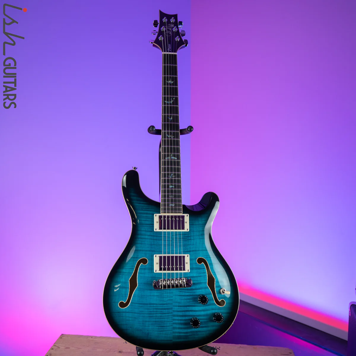 2020 PRS Paul Reed Smith SE Hollowbody II Piezo Peacock Blue - Image 2