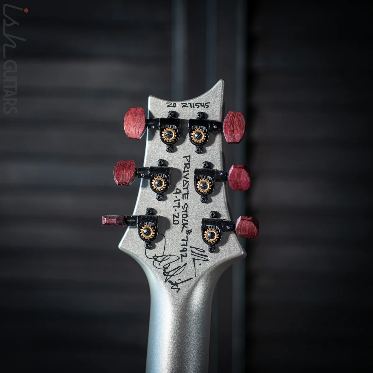 PRS Private Stock Hollowbody II Tremolo Piezo Spalted Maple Purple - Image 11