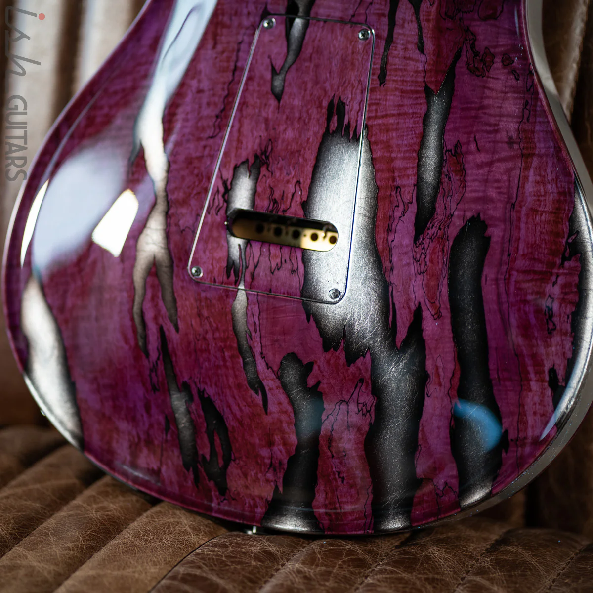 PRS Private Stock Hollowbody II Tremolo Piezo Spalted Maple Purple - Image 20