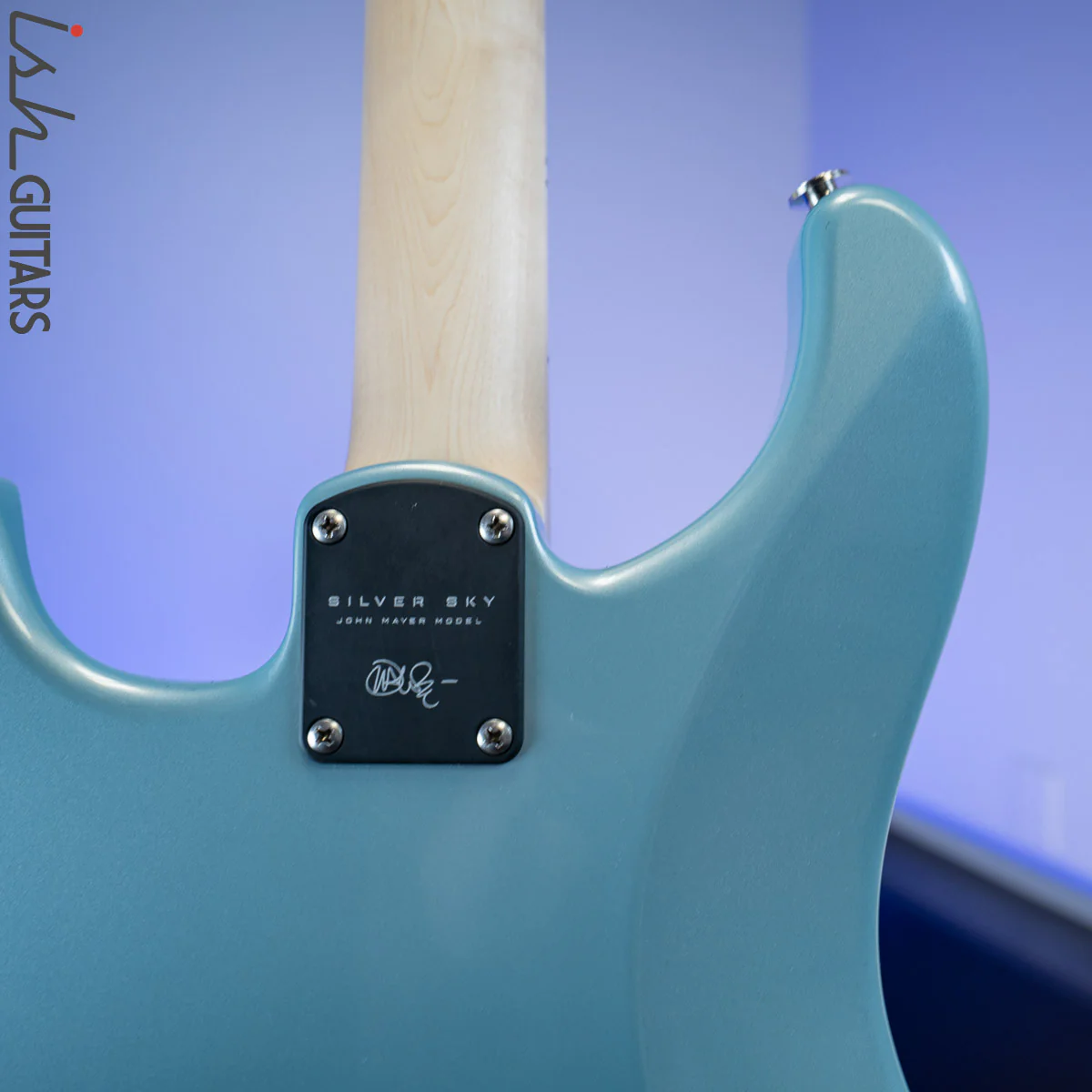 PRS Silver Polar Blue Maple Fretboard - Image 10