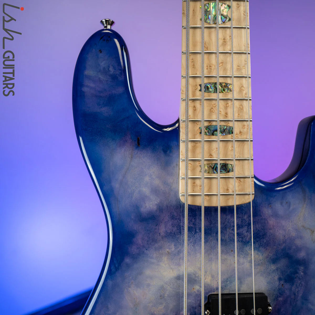 2020 Spector Coda 5 String Nebula Tie Dye Bass Guitar - Image 3