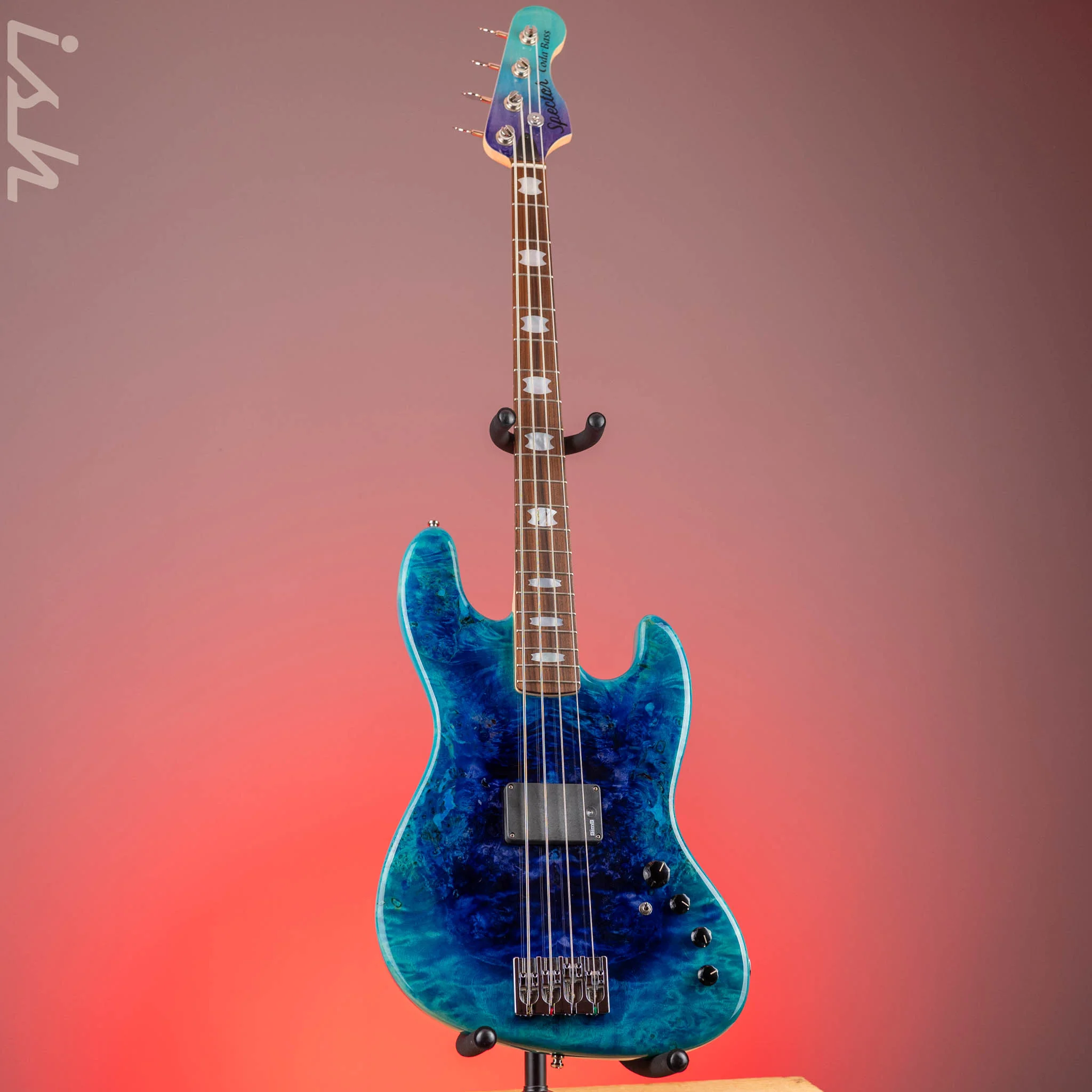 2020 Spector Coda P 4 String Bass Sims Super Quad Tsunami Blue - Image 2