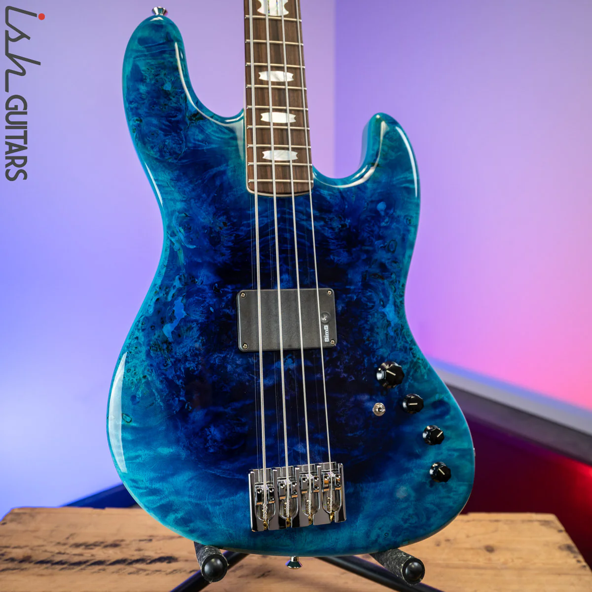 2020 Spector Coda P 4 String Bass Guitar Sims Super Quad Tsunami Blue