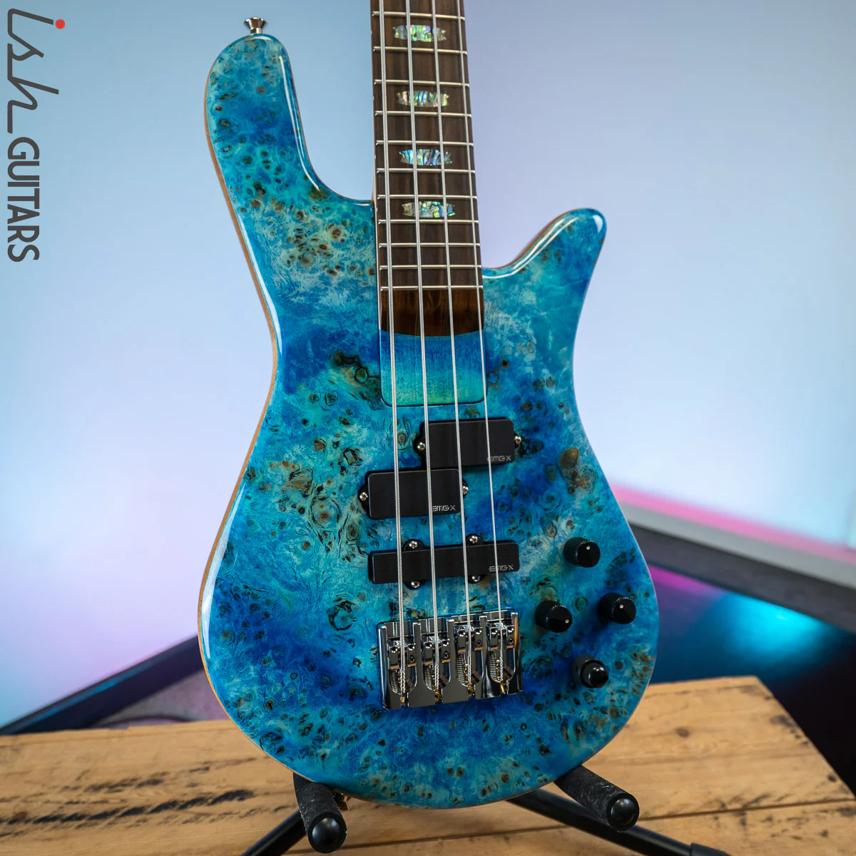 Spector NS-2BO Blue Tie Dye 4 String Bass Guitar