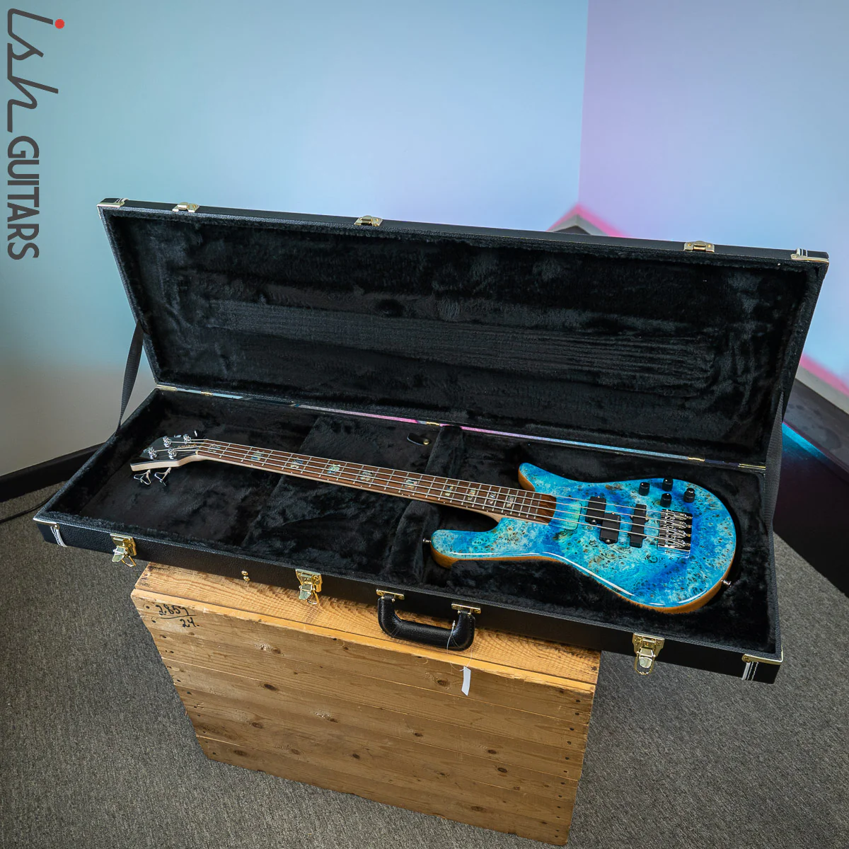 Spector NS-2BO Blue Tie Dye 4 String Bass Guitar - Image 13