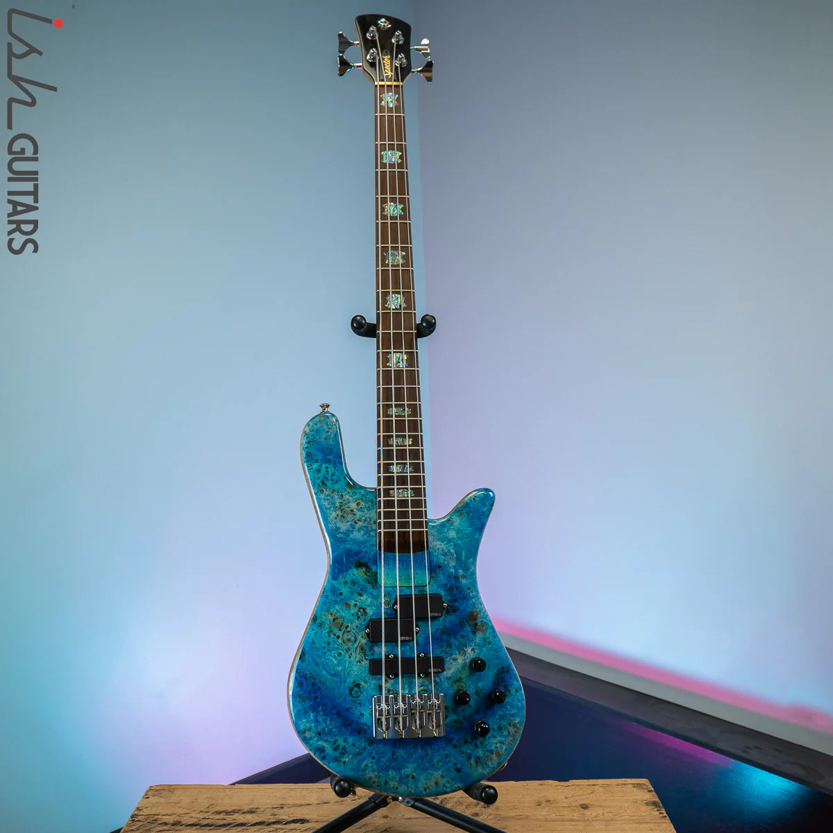 Spector NS-2BO Blue Tie Dye 4 String Bass Guitar - Image 2
