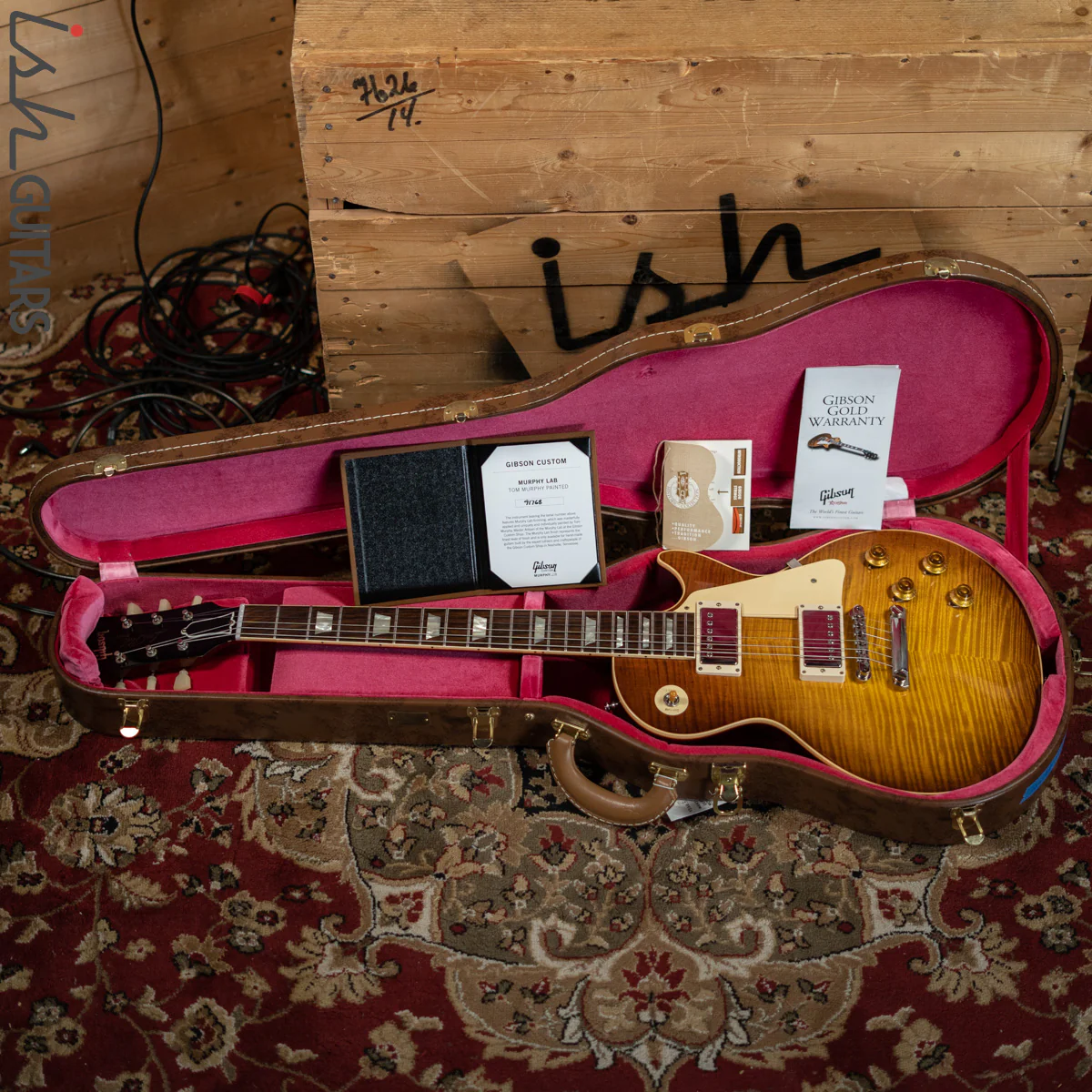 2021 '59 Gibson Les Paul Standard Custom Shop Made 2 Measure Murphy Lab Iced Tea - Image 17