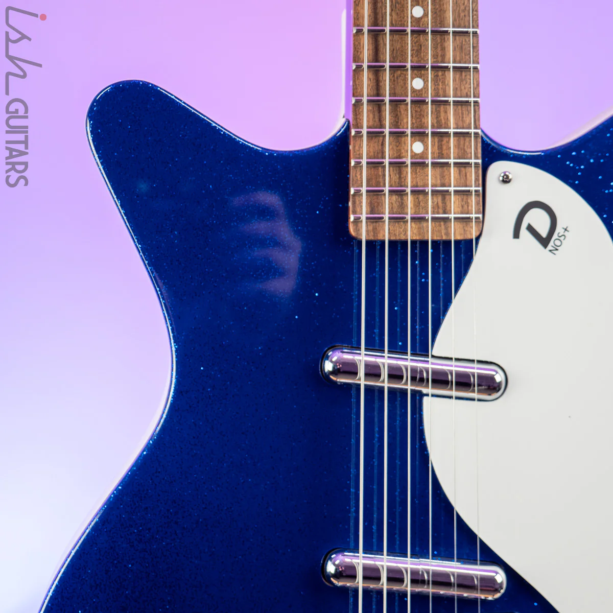 Danelectro '59M+ 60th Anniversary Blue Metal Flake - Image 3