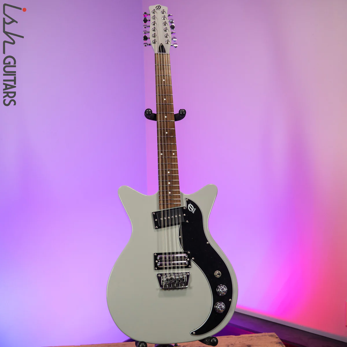 Danelectro 59X 12 String Ice Gray - Image 2