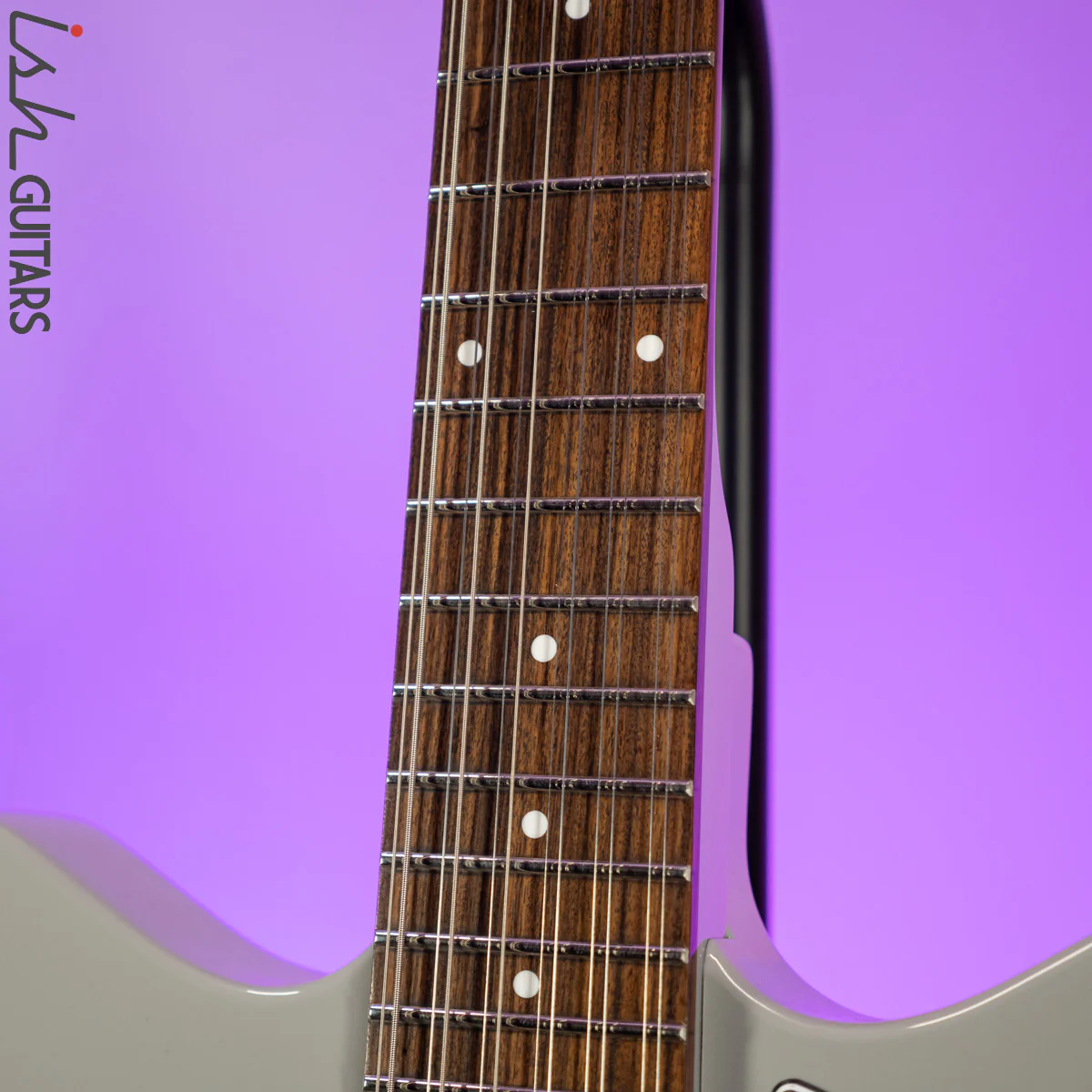 Danelectro 59X 12 String Ice Gray - Image 5