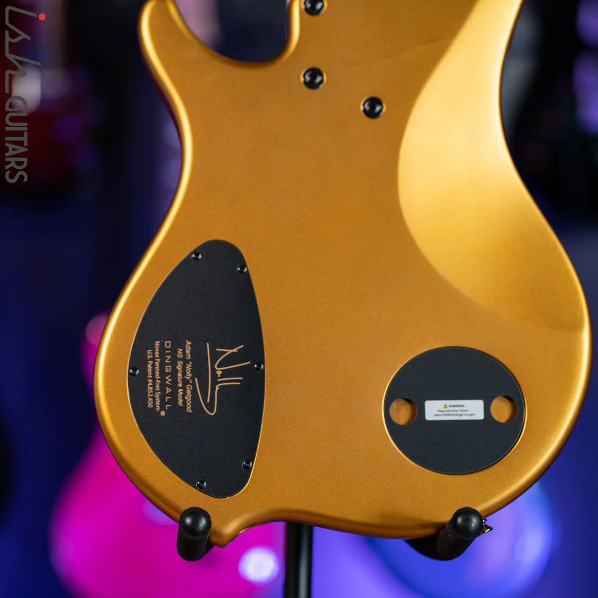 2021 Dingwall NG-3 5-String Bass Metallic Gold Matte B-Stock - Image 11